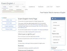 Tablet Screenshot of examenglish.com